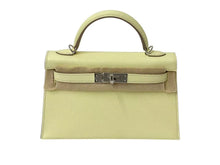 Load image into Gallery viewer, 新品未使用 HERMES エルメス ミニケリー 2WAY ハンドバッグ ジョーヌミルトン K刻印 ヴォ―エプソン ショルダー シルバー金具 中古 4b000493