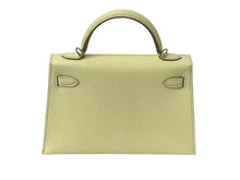 Load image into Gallery viewer, 新品未使用 HERMES エルメス ミニケリー 2WAY ハンドバッグ ジョーヌミルトン K刻印 ヴォ―エプソン ショルダー シルバー金具 中古 4b000493