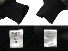 Load image into Gallery viewer, HOOD BY AIR フッドバイエアー レザーボンバージャケット ペレ HBA-128 ブラック ホワイト サイズM 美品 中古 4b000496