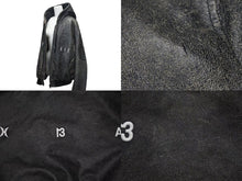 Load image into Gallery viewer, HOOD BY AIR フッドバイエアー レザーボンバージャケット ペレ HBA-128 ブラック ホワイト サイズM 美品 中古 4b000496