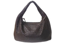 Load image into Gallery viewer, BOTTEGA VENETA ボッテガヴェネタ イントレチャート ホーボー ワンショルダーバッグ 115653 レザー ブラウン 美品 中古 4b000504
