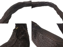 Load image into Gallery viewer, BOTTEGA VENETA ボッテガヴェネタ イントレチャート ホーボー ワンショルダーバッグ 115653 レザー ブラウン 美品 中古 4b000504