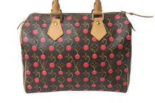 Load image into Gallery viewer, 極美品 LOUIS VUITTON ルイヴィトン モノグラムチェリー スピーディ25 ハンドバッグ M95009 村上隆 ブラウン 中古 4b000506