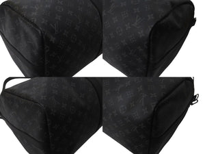 新品同様 LOUIS VUITTON ルイヴィトン キーポル バンドリエール55 ボストンバッグ M40605 モノグラム エクリプス 中古 4b000508