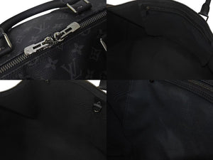 新品同様 LOUIS VUITTON ルイヴィトン キーポル バンドリエール55 ボストンバッグ M40605 モノグラム エクリプス 中古 4b000508
