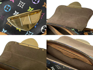 極美品 LOUIS VUITTON ルイヴィトン マリリン ハンドバッグ M40128 モノグラム マルチカラー ブラック 村上隆 中古 4b000510
