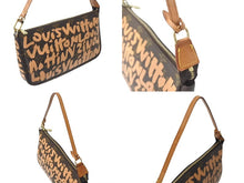 画像をギャラリービューアに読み込む, LOUIS VUITTON ルイヴィトン ポシェットアクセソワ―ル ポーチ M92193 モノグラム グラフィティ ブラウン PVC 美品 中古 4b000511