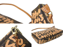 画像をギャラリービューアに読み込む, LOUIS VUITTON ルイヴィトン ポシェットアクセソワ―ル ポーチ M92193 モノグラム グラフィティ ブラウン PVC 美品 中古 4b000511