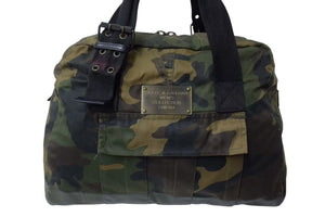 DOLCE&GABBANA ドルチェ&ガッバーナ 2004AW MENS COLLECTION ミリタリーカモバッグ トートバッグ コットン ラバー 良品 中古 4b000516