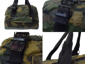 DOLCE&GABBANA ドルチェ&ガッバーナ 2004AW MENS COLLECTION ミリタリーカモバッグ トートバッグ コットン ラバー 良品 中古 4b000516