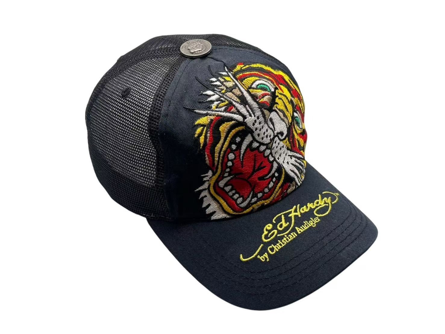 Ed Hardy エド・ハーディー ハートスカル刺繍 ラインスストーン