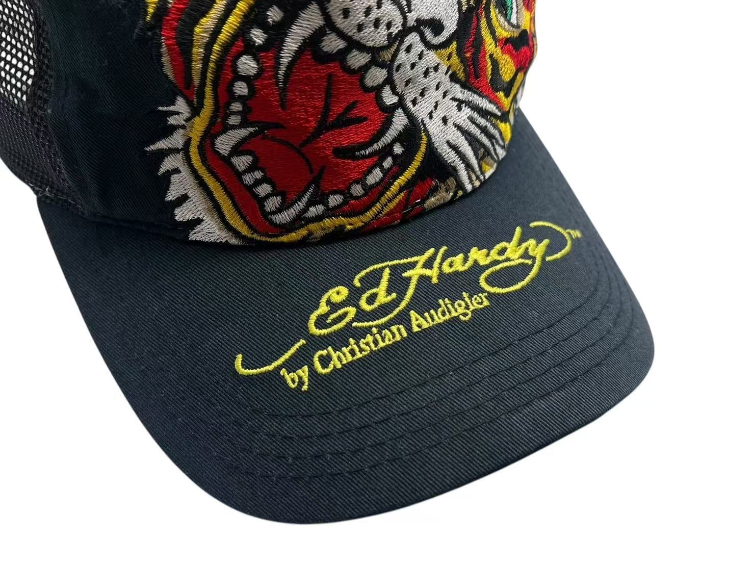 Ed Hardy エド ハーディー 刺繍メッシュキャップ 帽子 タイガー Ed Hardy エド ハーディー 刺繍メッシュキャップ 帽子 タイガー