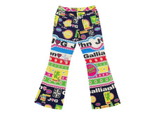 Load image into Gallery viewer, JOHN GALLIANO ジョンガリアーノ パンツ フレアモトパンツ SS Paris Womens マルチカラー サイズ 40 2P12047774 美品 中古 4b000520