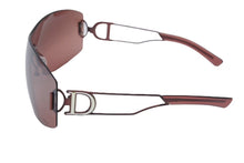 Load image into Gallery viewer, Christian Dior クリスチャンディオール リムレス サングラス PLAY DIOR VF2 サイズ115 ラインストーン ブラウン 美品 中古 4b000522