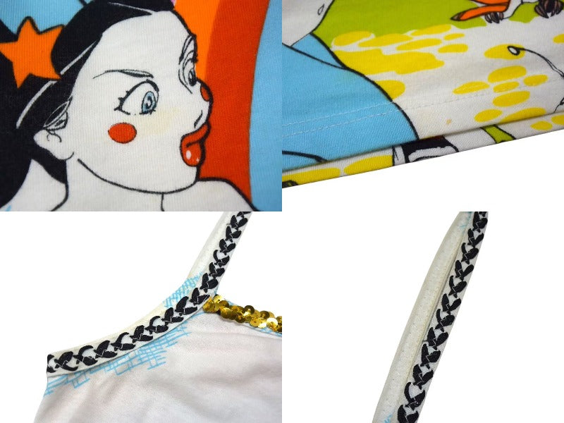 Christian Dior - Christian Dior クリスチャンディオール マーメイドタンクトップ マルチカラー コットン 40 2P12155410 美品 中古 4b000527 Christian Dior - Christian Dior クリスチャンディオール