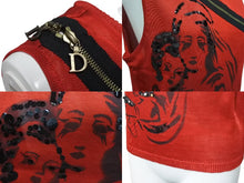 画像をギャラリービューアに読み込む, ChristianDior クリスチャンディオール タンクトップ レッド 1E13055160 サイズ38 レーヨン 美品 中古 4b000530