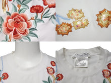 Load image into Gallery viewer, ChristianDior クリスチャンディオール 花柄 刺繍 2P12033139 マルチカラー 半袖Tシャツ ガリアーノ期 サイズ36 美品 中古 4b000531