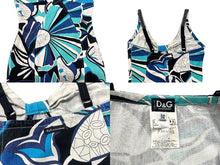 Load image into Gallery viewer, DOLCE&amp;GABBANA ドルチェアンドガッバーナ デニムワンピース ブルー ホワイト ブラック コットン サイズ 24/38 美品 中古 4b000532