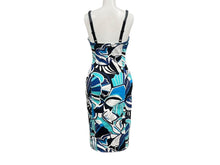 Load image into Gallery viewer, DOLCE&amp;GABBANA ドルチェアンドガッバーナ デニムワンピース ブルー ホワイト ブラック コットン サイズ 24/38 美品 中古 4b000532