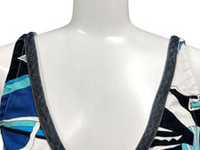 Load image into Gallery viewer, DOLCE&amp;GABBANA ドルチェアンドガッバーナ デニムワンピース ブルー ホワイト ブラック コットン サイズ 24/38 美品 中古 4b000532