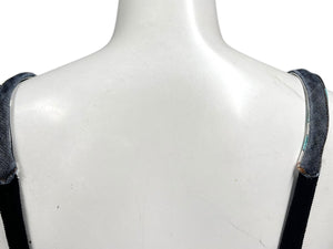 DOLCE&GABBANA ドルチェアンドガッバーナ デニムワンピース ブルー ホワイト ブラック コットン サイズ 24/38 美品 中古 4b000532