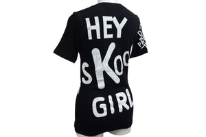 Christian Dior クリスチャンディオール 半袖VネックＴシャツ 4A16155957 ブラックホワイト コットン 良品 中古 4b000534