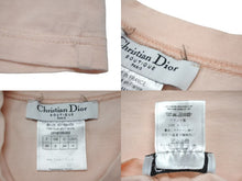 画像をギャラリービューアに読み込む, CHRISTIAN DIOR クリスチャンディオール タンクトップ ガリアーノ期 ロゴ 3P16155302 コットン ピンク ブルー サイズ36 美品 中古 4b000550