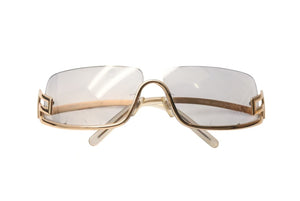 VERSACE ヴェルサーチ アンダーリム グレカ サングラス N50 N30/218 サイズ68□12 125 ゴールド グレー 良品 中古 4b000554 