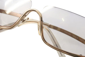 VERSACE ヴェルサーチ アンダーリム グレカ サングラス N50 N30/218 サイズ68□12 125 ゴールド グレー 良品 中古 4b000554 