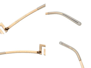 VERSACE ヴェルサーチ アンダーリム グレカ サングラス N50 N30/218 サイズ68□12 125 ゴールド グレー 良品 中古 4b000554 
