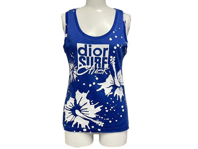 CHRISTIAN DIOR クリスチャンディオール Galliano ガリアーノ SurfTop サーフトップ タンクトップ ブルー サイズ38 美品 中古 4b000559