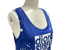 画像をギャラリービューアに読み込む, CHRISTIAN DIOR クリスチャンディオール Galliano ガリアーノ SurfTop サーフトップ タンクトップ ブルー サイズ38 美品 中古 4b000559