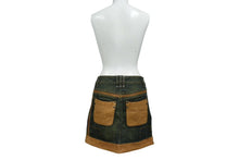 Load image into Gallery viewer, CHRISTIAN DIOR クリスチャンディオール デニムスカート 6E12033020 ブルー ブラウン サイズ34 美品 中古 4b000566