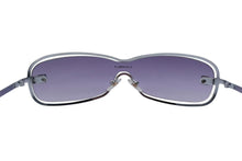 Load image into Gallery viewer, 極美品 CHANEL シャネル サングラス アイウェア CH4032 サイズ62□16 135 ココマーク ロゴ パープル シルバー 中古 4b000569