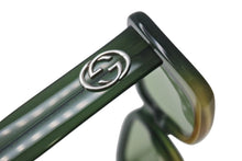 画像をギャラリービューアに読み込む, GUCCI グッチ スクエア サングラス GG2407/S 4BK サイズ51□21 135 グラデーション グリーン イエロー 美品 中古 4b000571 