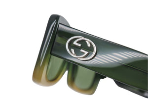 GUCCI グッチ スクエア サングラス GG2407/S 4BK サイズ51□21 135 グラデーション グリーン イエロー 美品 中古 4b000571 