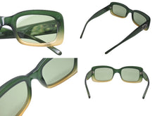 画像をギャラリービューアに読み込む, GUCCI グッチ スクエア サングラス GG2407/S 4BK サイズ51□21 135 グラデーション グリーン イエロー 美品 中古 4b000571 