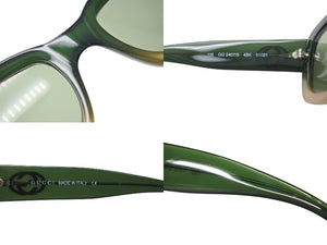 GUCCI グッチ スクエア サングラス GG2407/S 4BK サイズ51□21 135 グラデーション グリーン イエロー 美品 中古 4b000571 