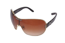 Load image into Gallery viewer, DOLCE&amp;GABBANA ドルチェアンドガッバーナ サングラス 6022-B サイズ176/13 125 ティアドロップ ラインストーン ブラウン 美品 中古 4b000576