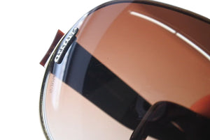 DOLCE&GABBANA ドルチェアンドガッバーナ サングラス 6022-B サイズ176/13 125 ティアドロップ ラインストーン ブラウン 美品 中古 4b000576