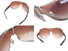 Load image into Gallery viewer, DOLCE&amp;GABBANA ドルチェアンドガッバーナ サングラス 6022-B サイズ176/13 125 ティアドロップ ラインストーン ブラウン 美品 中古 4b000576