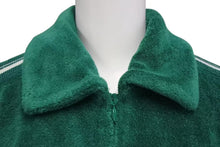 画像をギャラリービューアに読み込む, MIUMIU ミュウミュウ 21年 グリーン パイル ジップジャケット ML694 サイズ38 ブラウン 美品 中古 4b000577