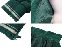 画像をギャラリービューアに読み込む, MIUMIU ミュウミュウ 21年 グリーン パイル ジップジャケット ML694 サイズ38 ブラウン 美品 中古 4b000577