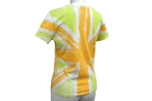 ChristianDior クリスチャンディオール ジョンガリアーノ期ロゴ 2E12155021 マルチカラー半袖Tシャツ サイズ38 美品 中古 4b000579 