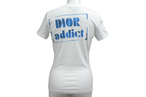 Christian Dior クリスチャンディオール コットン グラフィック 2A12155026 マルチカラー 半袖Tシャツ サイズ38 美品 中古 4b000580