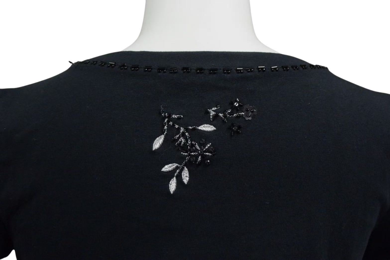 初売りセール ChristianDior 極美品 クリスチャンディオール T ロゴ×ビーズ Tシャツ(半袖+袖なし)