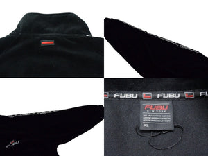 FUBU フブ ジャケット ベロアトラックジャケット ブラック ベロア サイズXL 美品 中古 4b000585