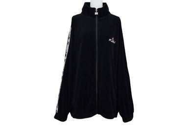 FUBU フブ ジャケット ベロアトラックジャケット ブラック ベロア サイズXL 美品 中古 4b000585