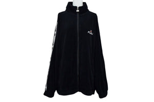 FUBU フブ ジャケット ベロアトラックジャケット ブラック ベロア サイズXL 美品 中古 4b000585