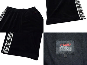 FUBU フブ パンツ VELOR PANTS ベロアパンツ FAM-42509 ブラック ベロア 美品 中古 4b000586